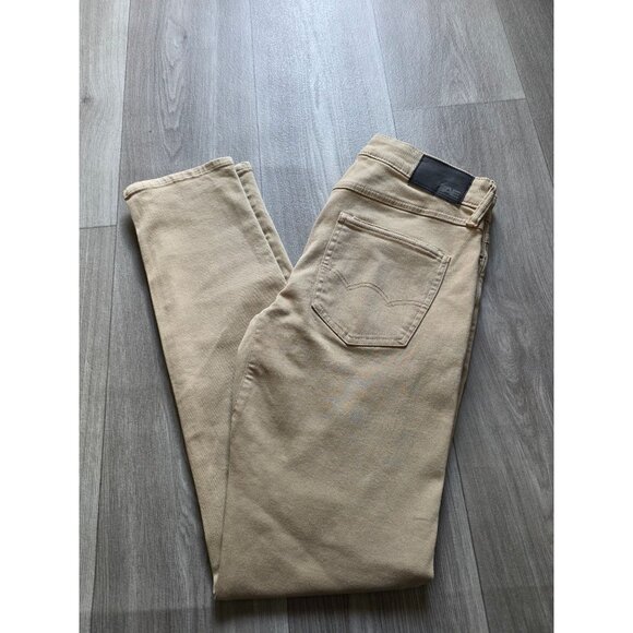 American Eagle Airflex+ Temp Tech Khaki Jeans Size 29x32 Stretch - Picture 1 of 4